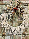 Xmas Macrame and Dried Flower Wreath