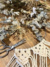 Xmas Macrame and Dried Flower Wreath